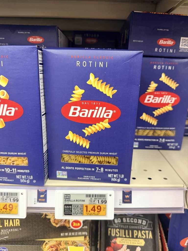 barilla pasta kroger shelf image (6)
