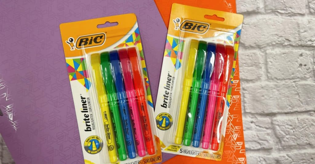 bic highlighters kroger