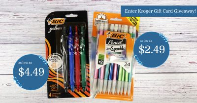 bic mechanical pencils and gel pens Kroger Krazy (1)