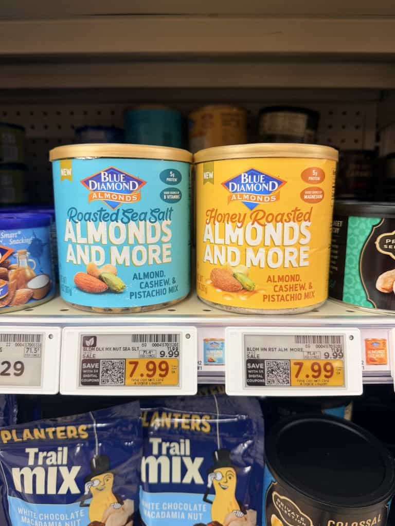 blue diamond almonds and more kroger shelf image