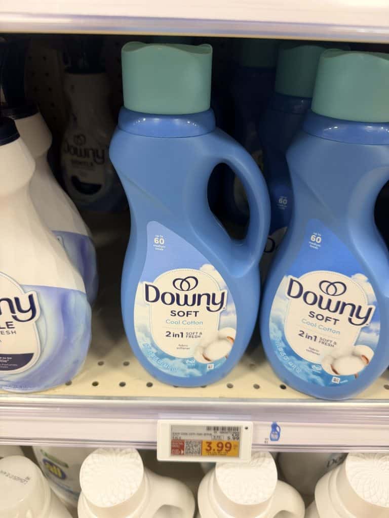 bounce, downy and gain kroger shelf image (1)