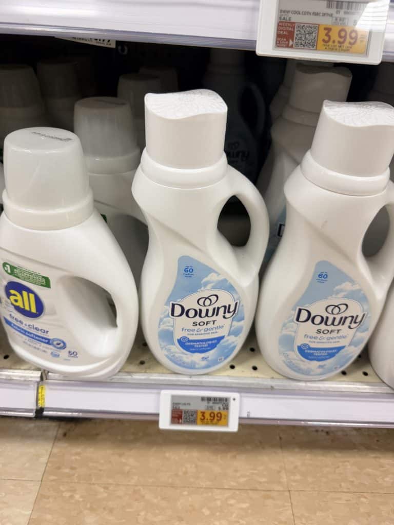 bounce, downy and gain kroger shelf image (1)