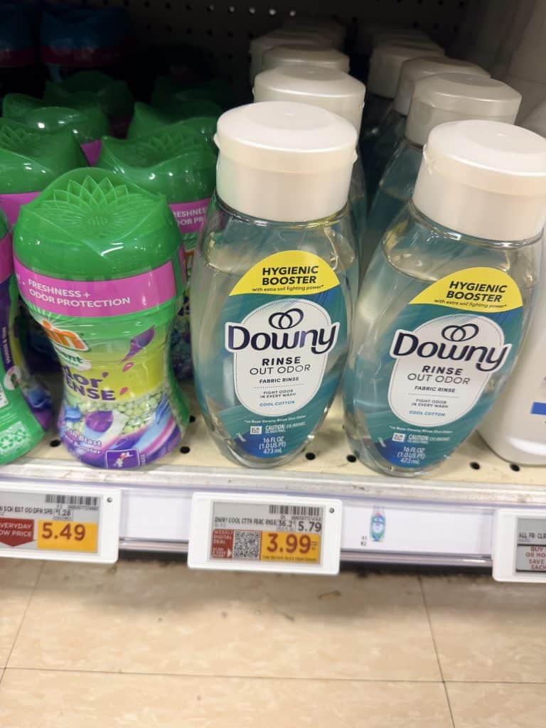 bounce, downy and gain kroger shelf image (1)