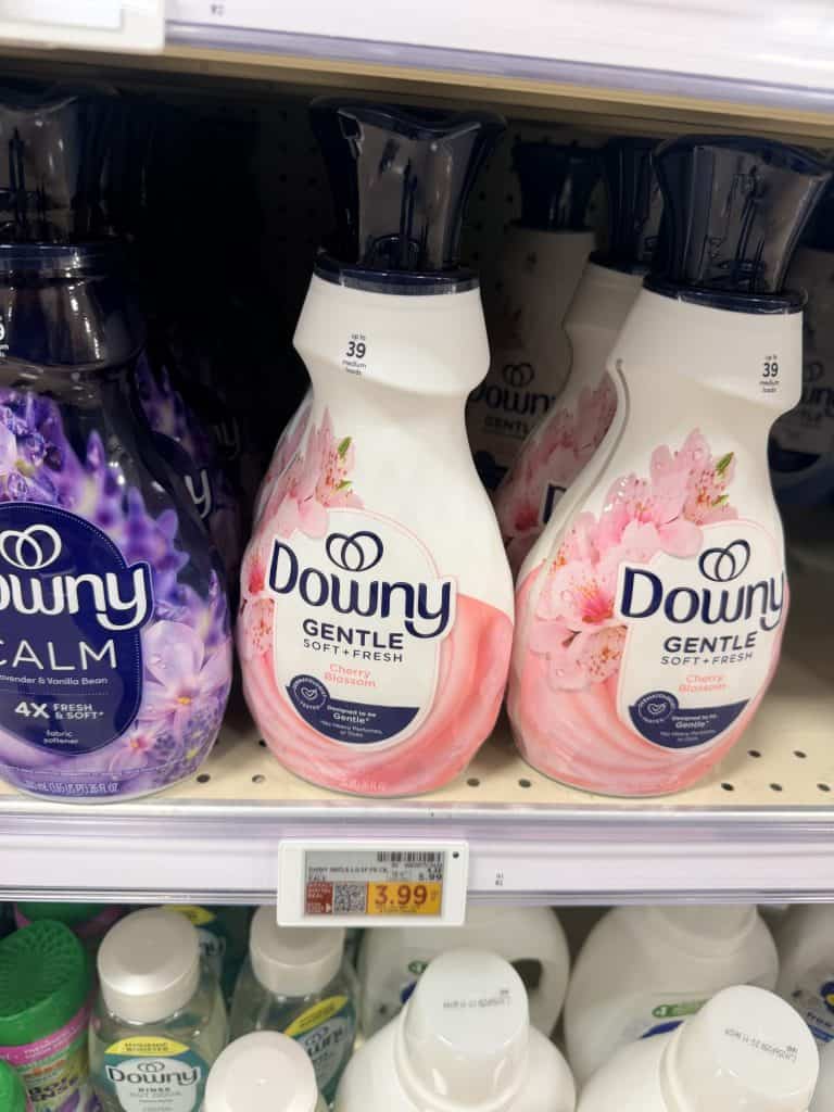 bounce, downy and gain kroger shelf image (1)