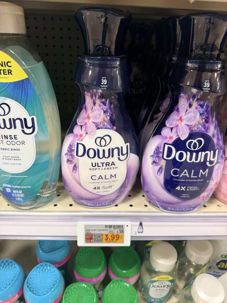 bounce, downy and gain kroger shelf image (1)