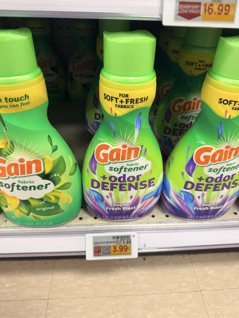 bounce, downy and gain kroger shelf image (1)