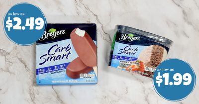 breyers carb smart ice cream kroger krazy