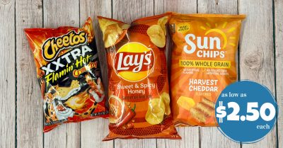 cheetos, lay's and sunchips kroger krazy