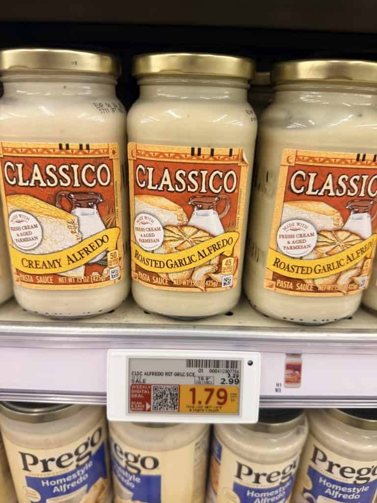 classico pasta sauce kroger shelf image (8)