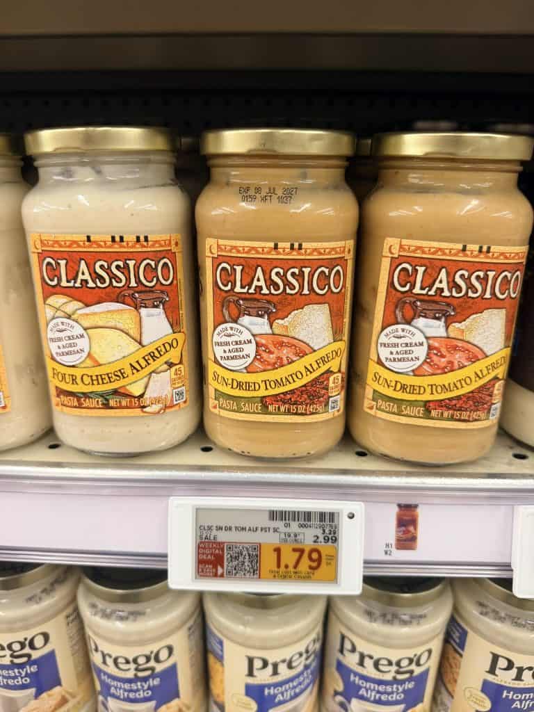 classico pasta sauce kroger shelf image (8)
