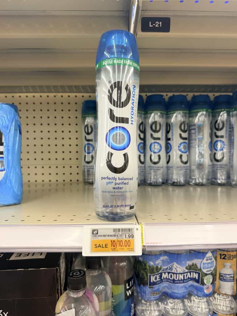 core water kroger shelf image