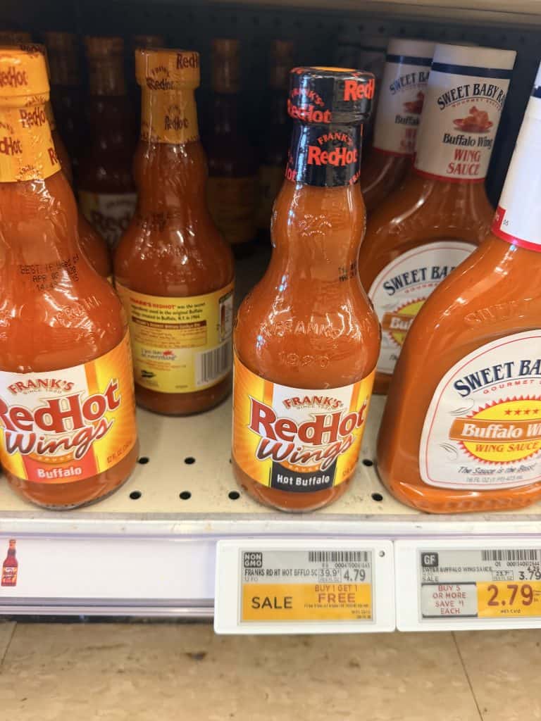 frank's redhot sauce kroger shelf image (1)