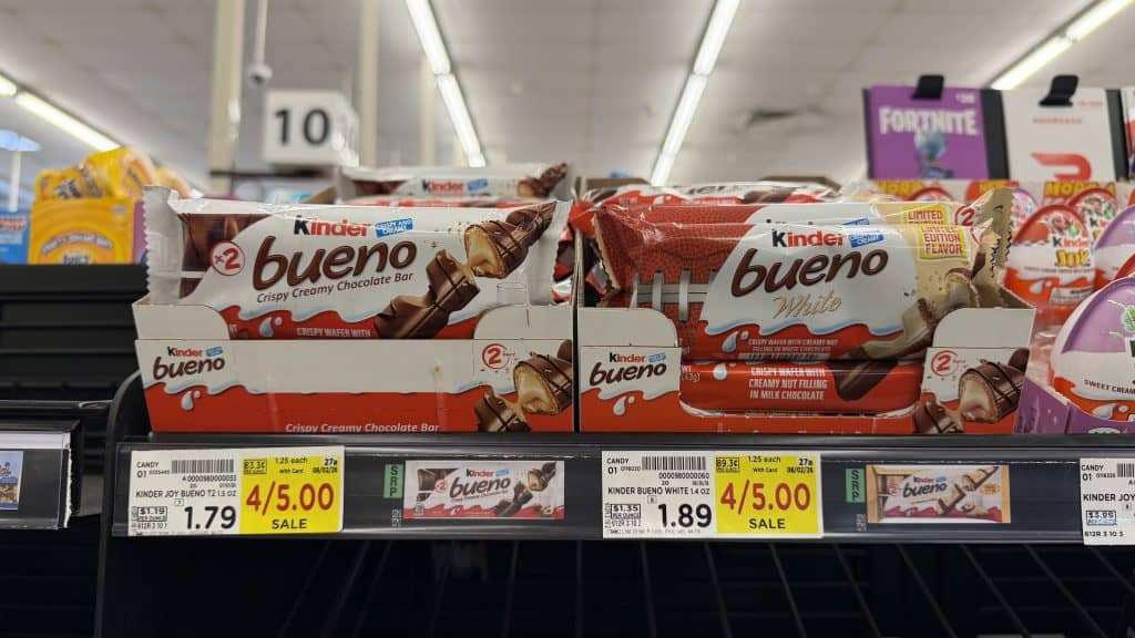kinder bueno kroger shelf image