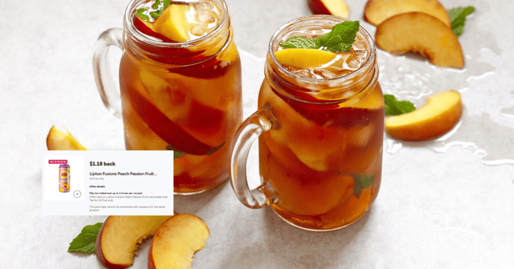 lipton fusions peach passion fruit lemonade ibotta rebate kroger
