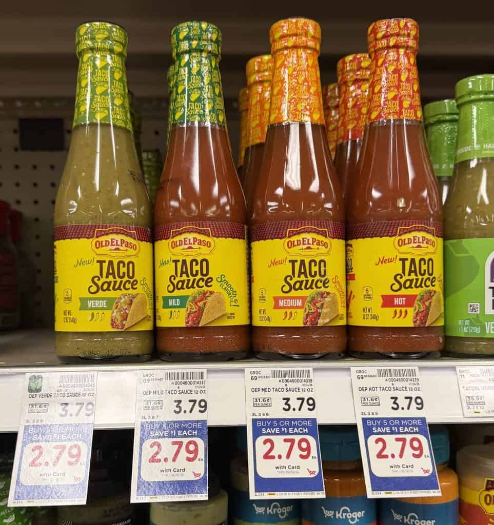 old el paso taco sauce kroger shelf image