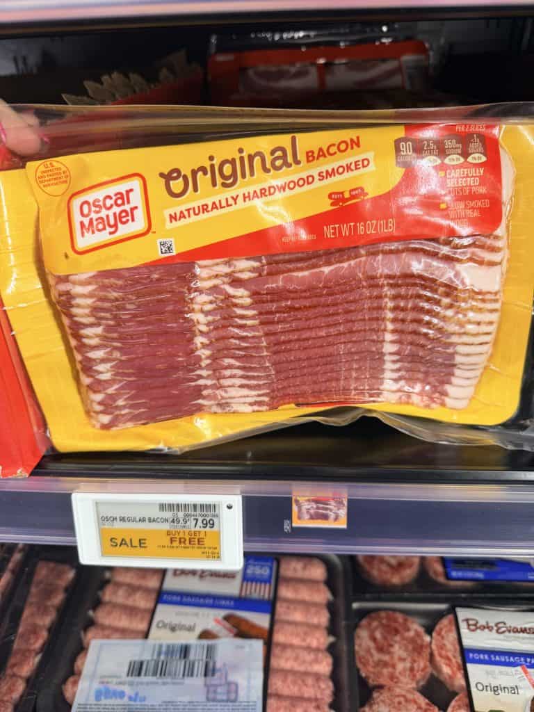 oscar mayer bacon kroger shelf image (2)