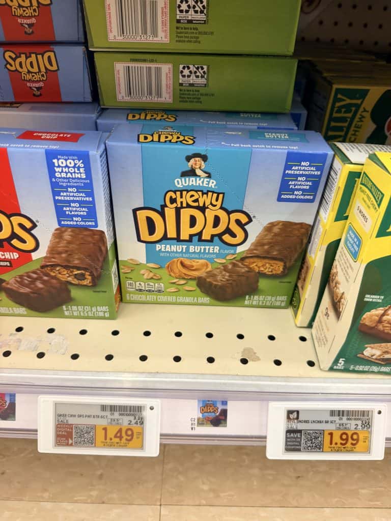 quaker chewy granola bars kroger shelf image (1)