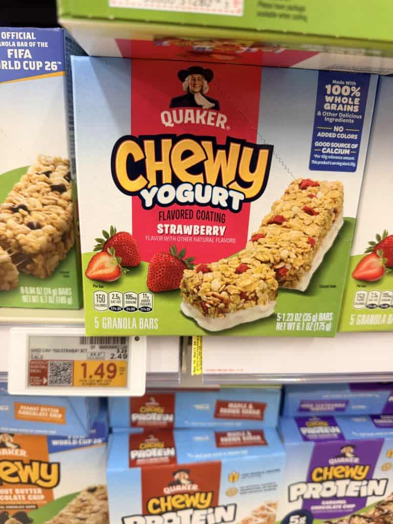 quaker chewy granola bars kroger shelf image (1)