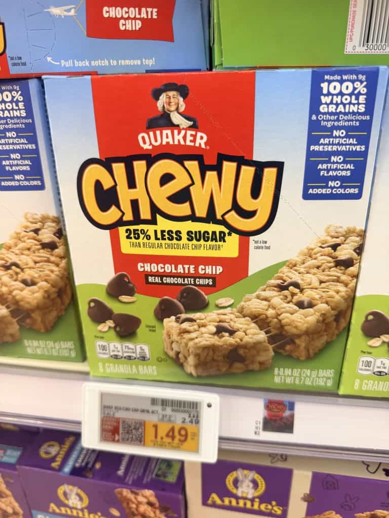 quaker chewy granola bars kroger shelf image (1)