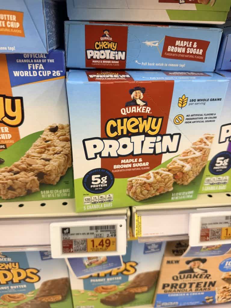 quaker chewy granola bars kroger shelf image (1)