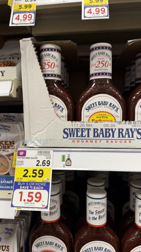 sweet baby rays kroger shelf image (3)