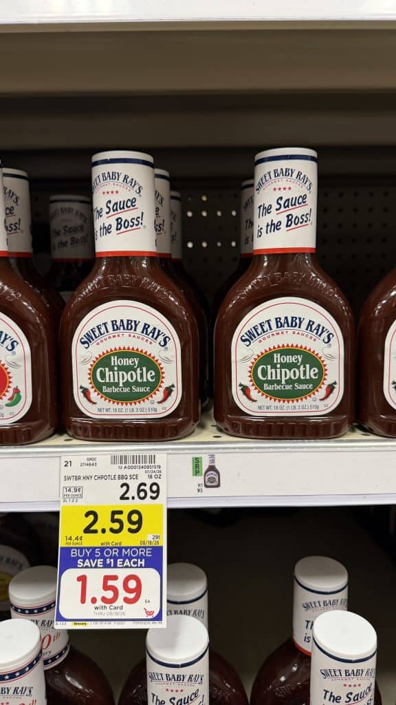 sweet baby rays kroger shelf image (3)