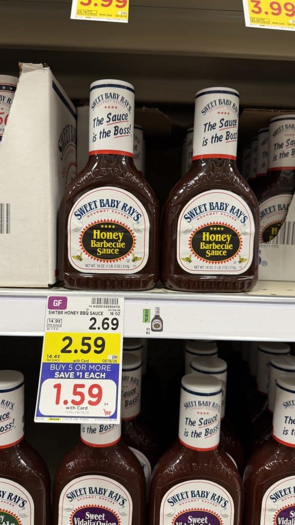 sweet baby rays kroger shelf image (3)