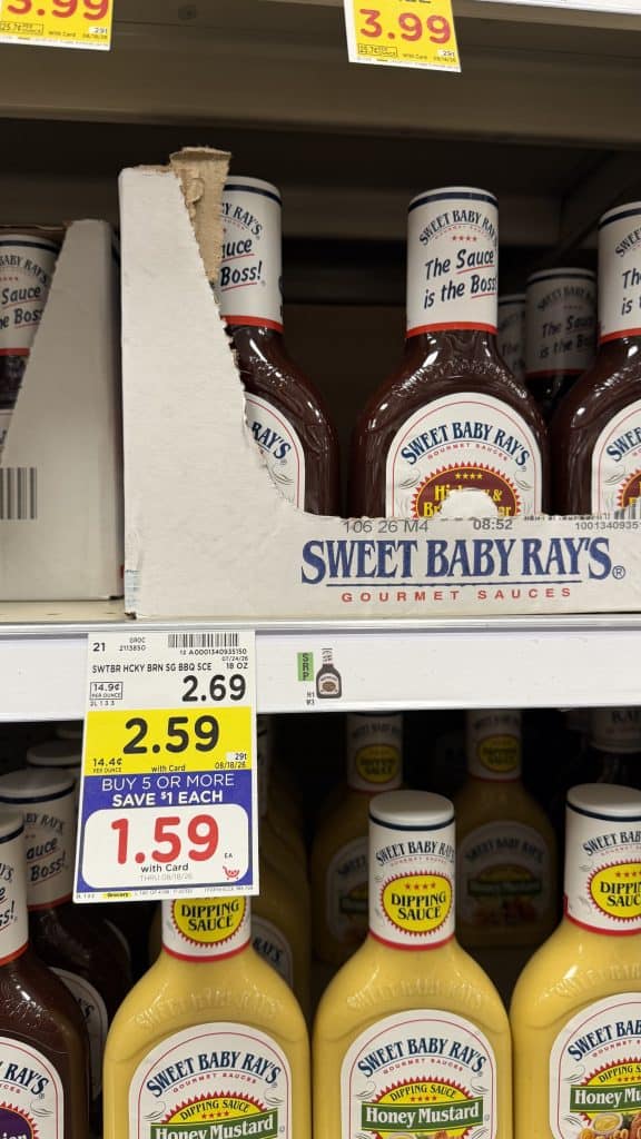 sweet baby rays kroger shelf image (3)