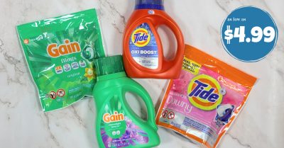 tide and gain laundry detergent kroger krazy