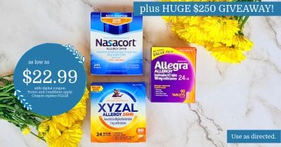 Allegra, Nasacort and Xyzal Allergy Kroger Krazy (1)