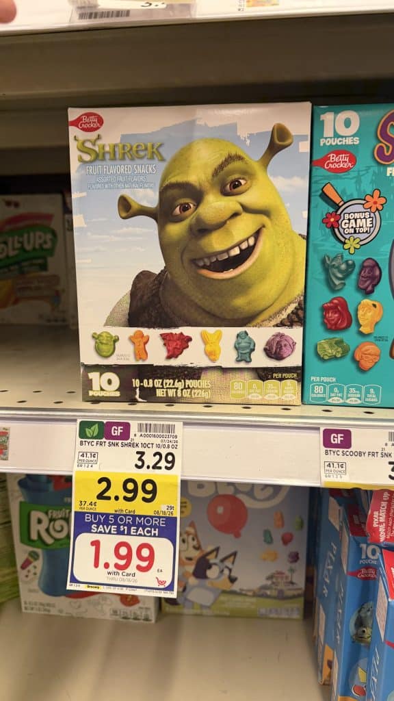 BC fruit snacks kroger shelf image (2)
