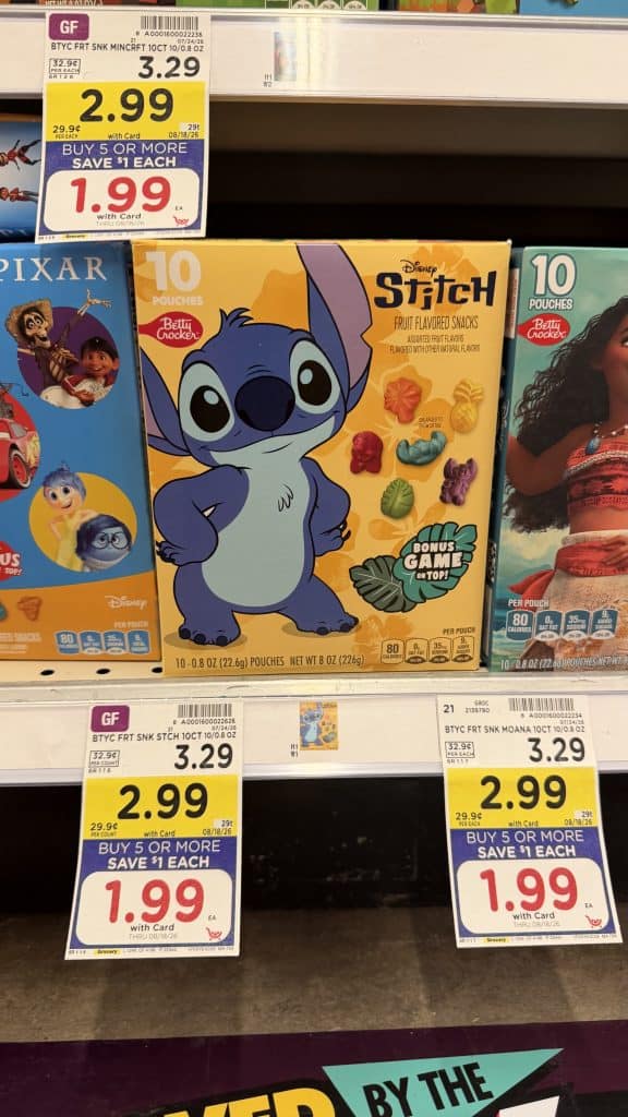 BC fruit snacks kroger shelf image (2)