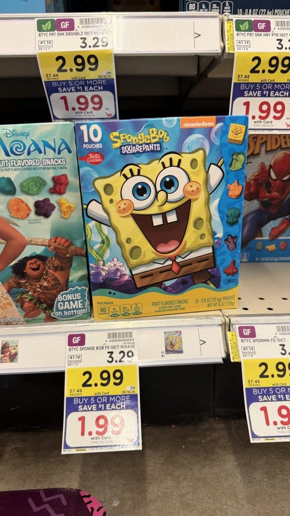 BC fruit snacks kroger shelf image (2)