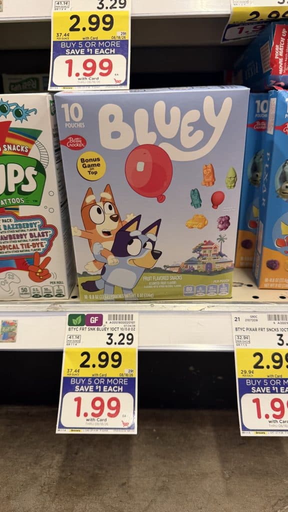 BC fruit snacks kroger shelf image (2)