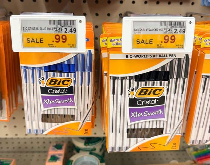 BIC Cristal Pens Kroger Shelf Image