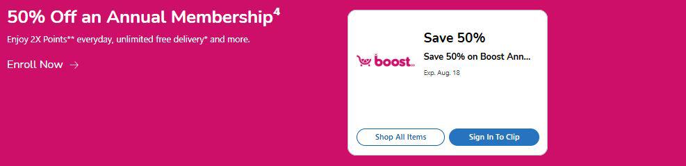Boost Membership Kroger Digital Coupon