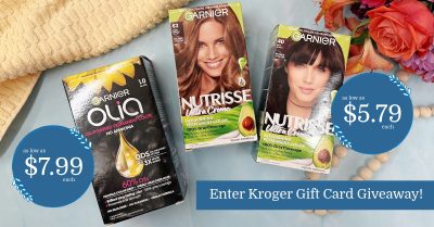 Garnier Nutrisse and Olia Hair Color Kroger Krazy