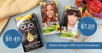 Garnier Nutrisse and Olia Hair Color Kroger Krazy