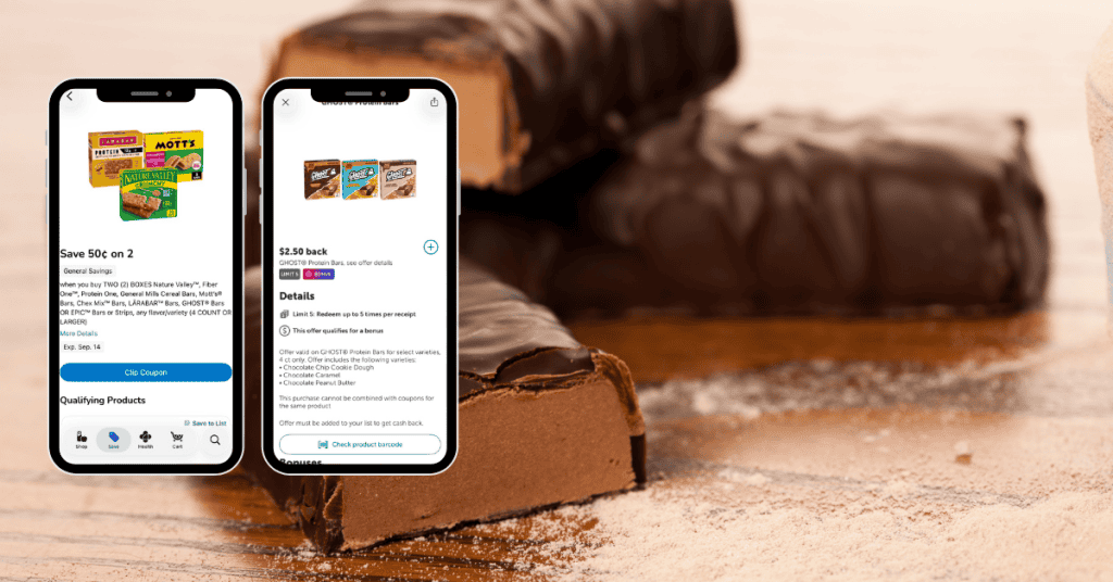 Ghost Protein Bars Kroger Digital and Ibotta Rebate