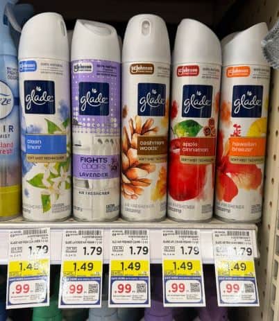 Glade Room Sprays Kroger Shelf Image