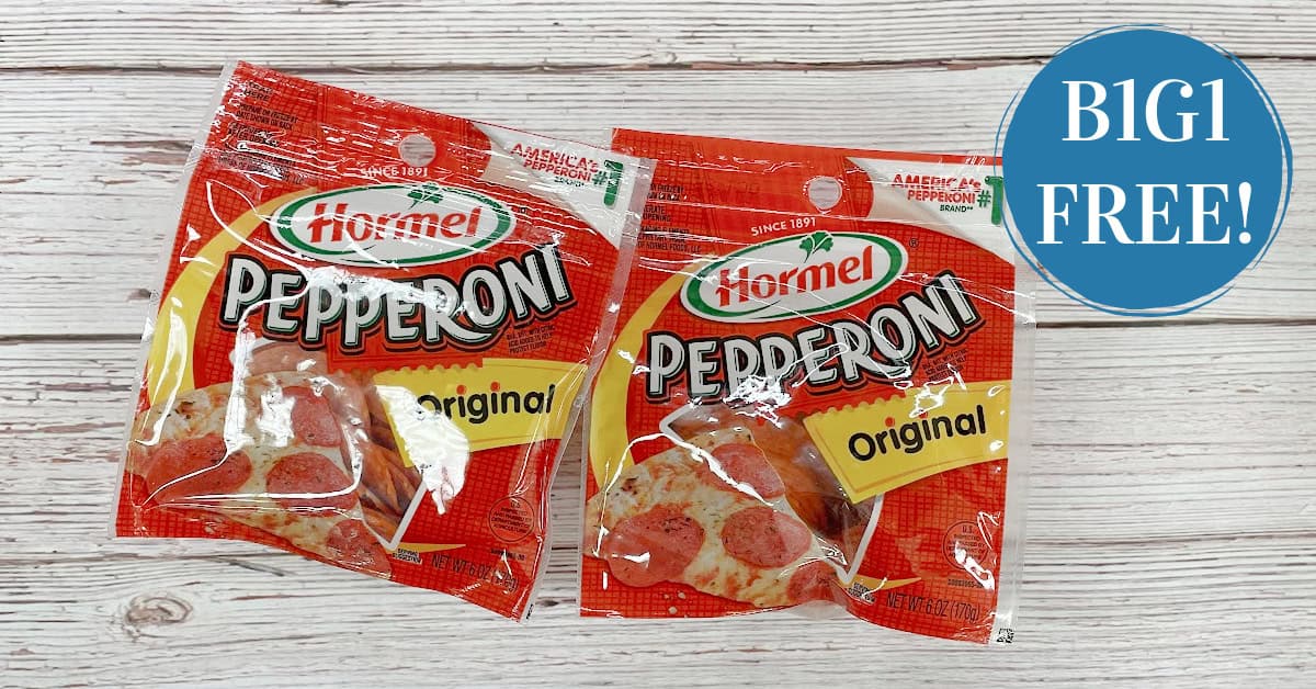 Hormel Pepperoni is B1G1 FREE!