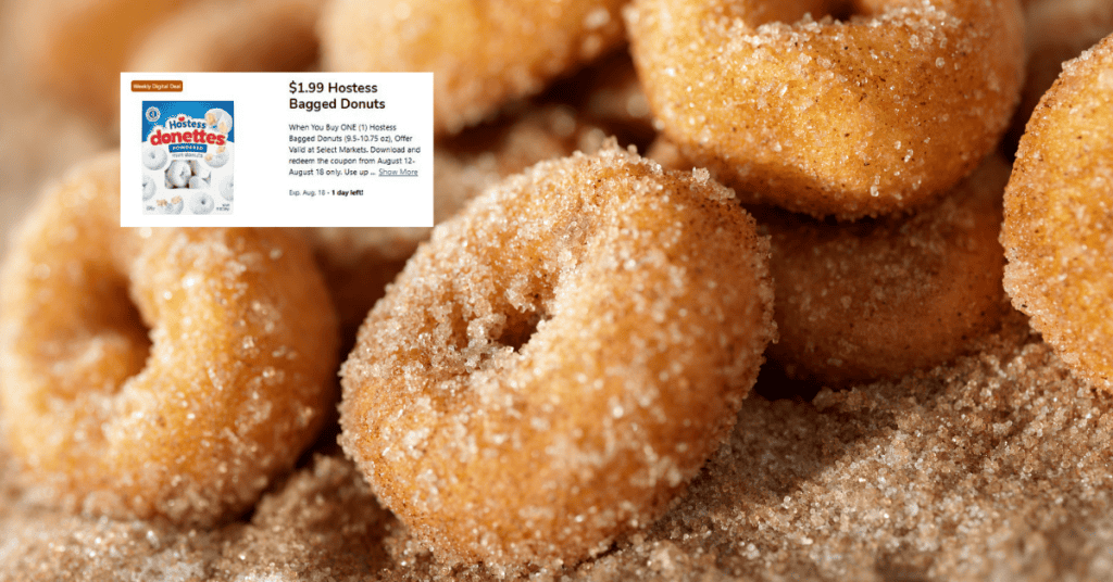 Hostess Donettes Kroger Digital Coupon