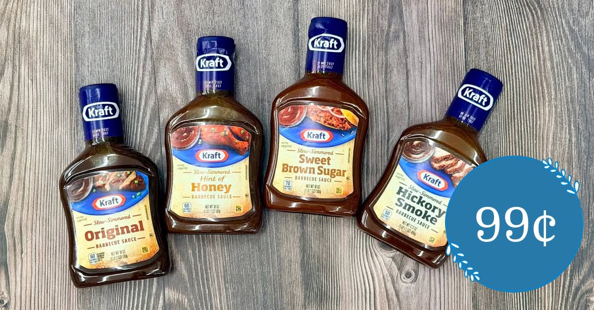 Kraft BBQ Sauce as low as 99¢!