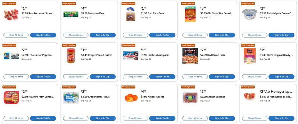 Kroger Weekly Digital Coupons