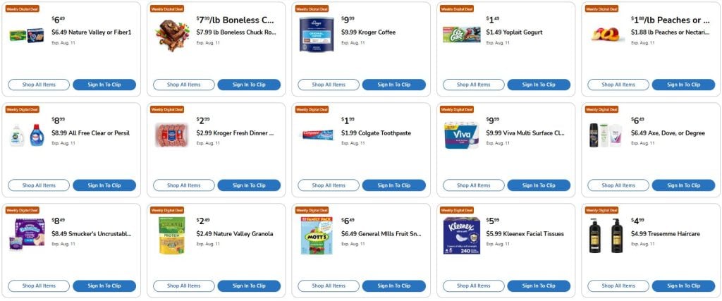 Kroger Weekly Digital Coupons