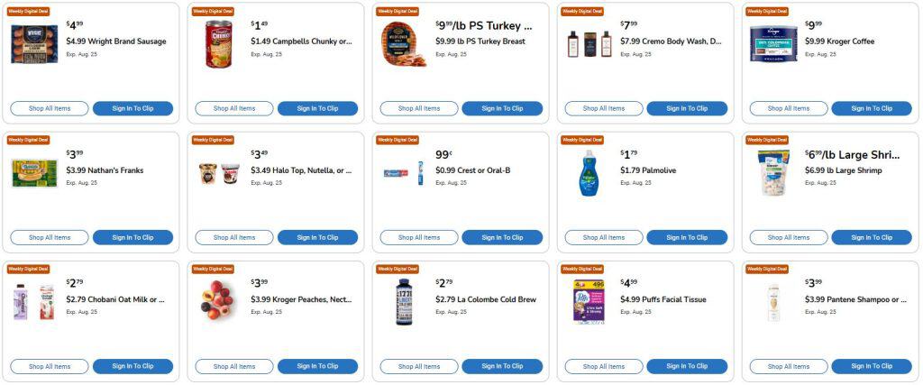 Kroger Weekly Digital Coupons