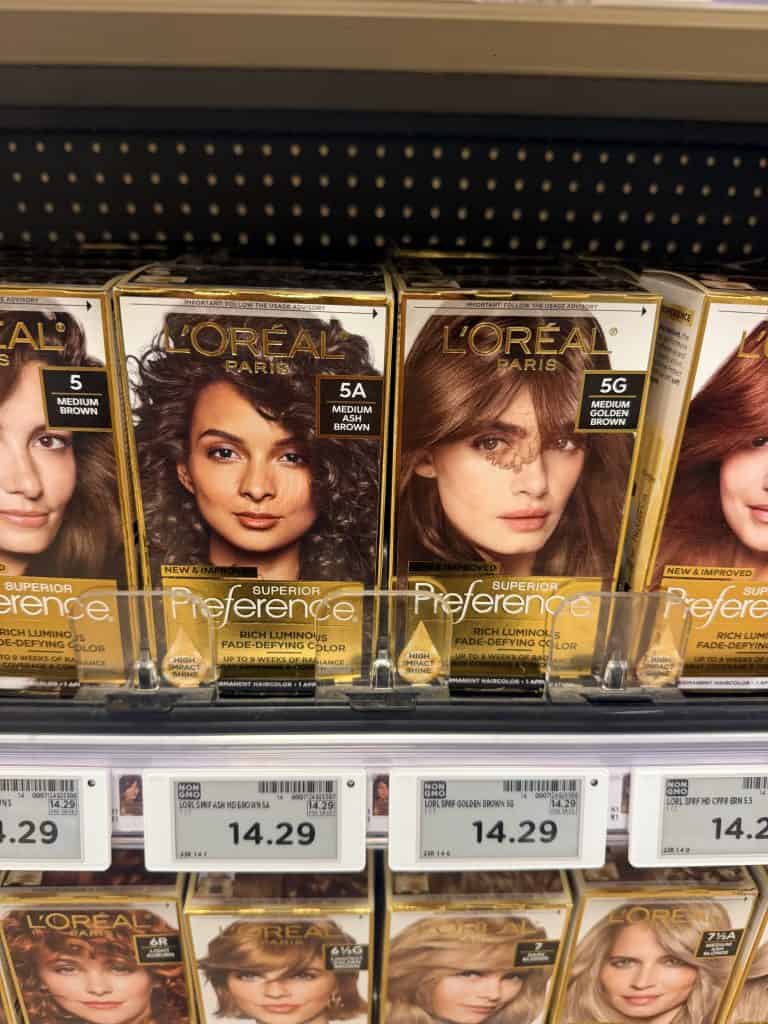 L'Oreal Paris Hair Color Kroger shelf image