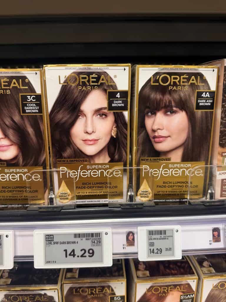 L'Oreal Paris Hair Color Kroger shelf image