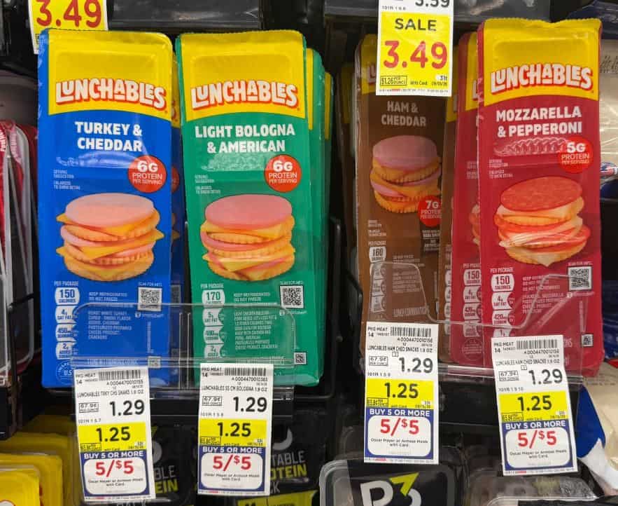 Lunchables Kroger Shelf Image