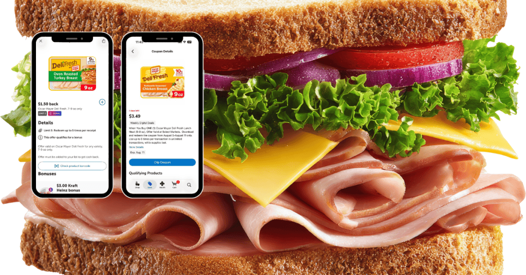 Oscar Mayer Deli Fresh Lunch Meat Kroger Digital Coupon and Ibotta Rebate